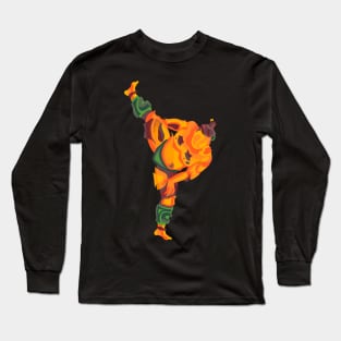 SHIKO SUMO WRESTLER STYLIZED ART Long Sleeve T-Shirt